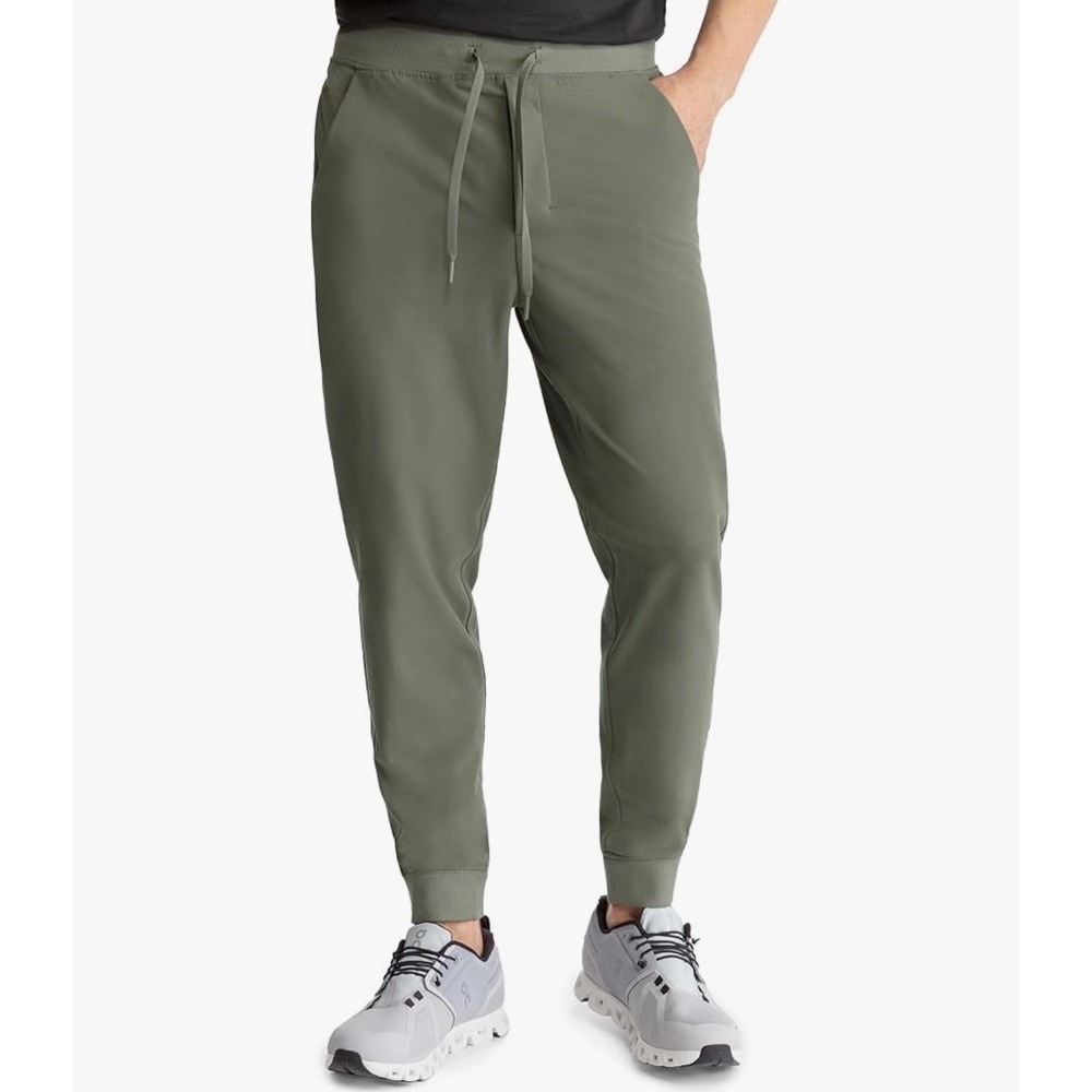 Birddogs Green 30" Joggers Pants Stretch Athletic Performance Golf Travel Sz L